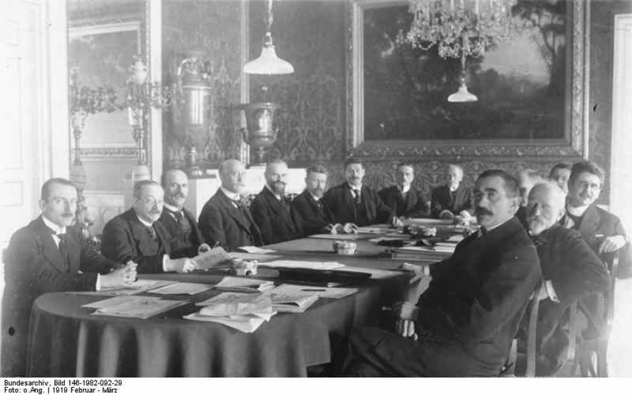 The Scheidemann Cabinet, first government of the Weimar Republic, 1919